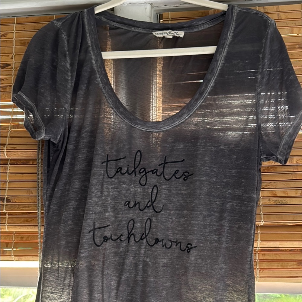 Express Gray Short Sleeve Tee